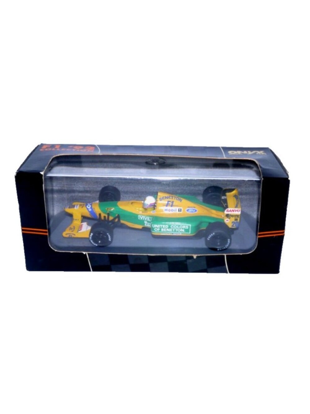 ONYX diecast 4" race car #144 Benetton B192 Martin Brundle New 1992 Box Dmg